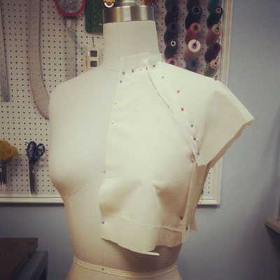 Structured Crop Top Draping