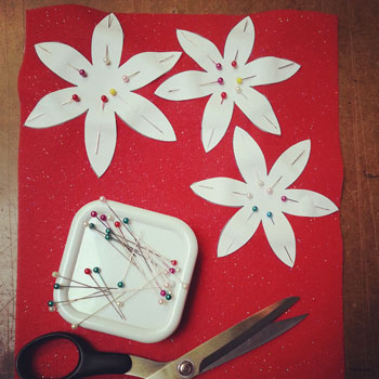 How to Sew a Poinsettia Tutorial