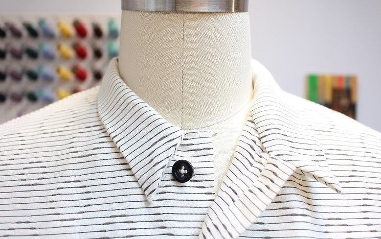 Bubble Dot Long Tunic Traditional Collar