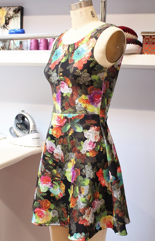 Knit Floral Dress